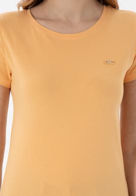 Kadın Kavun Bisiklet Yaka Tişört - 50297915061