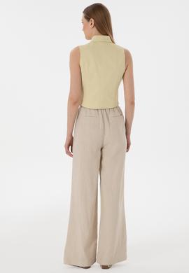 Kadın Taş Loose Relax Fit Kanvas Pantolon - 50306844009