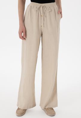 Kadın Taş Loose Relax Fit Kanvas Pantolon - 50306844009