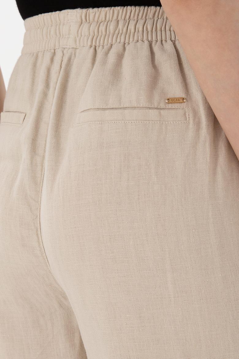 Kadın Taş Loose Relax Fit Kanvas Pantolon - 50306844009