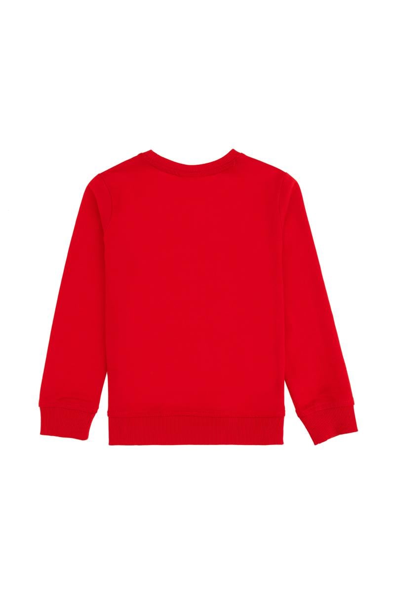 Erkek Çocuk Kırmızı Basic Sweatshirt