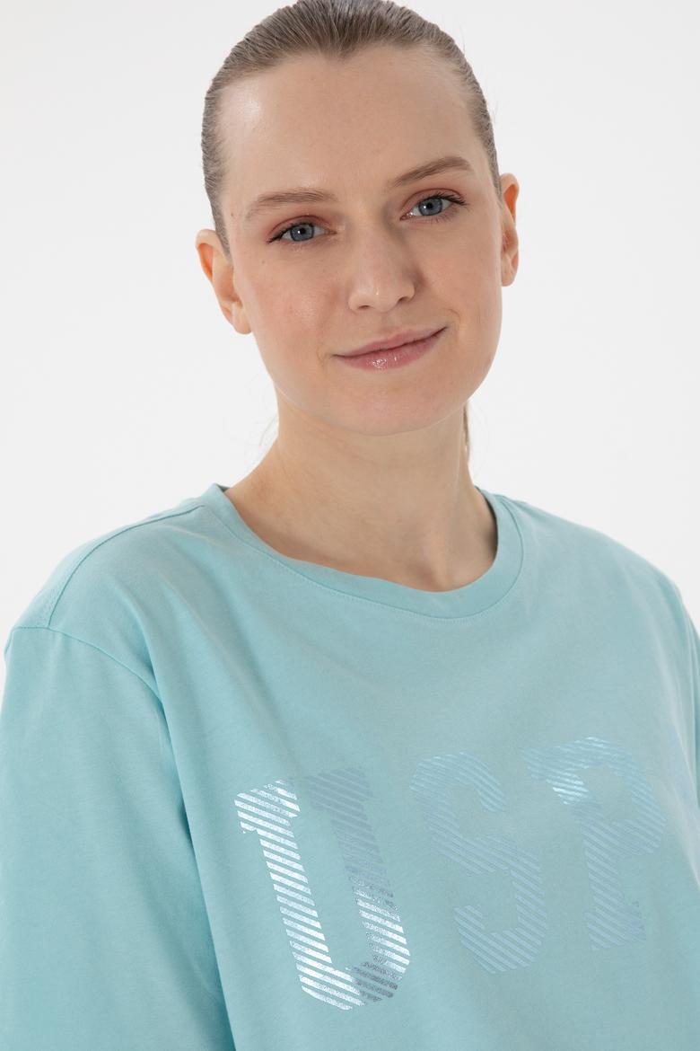 Kadın Aqua Bisiklet Yaka Basic Tişört - 50300850001