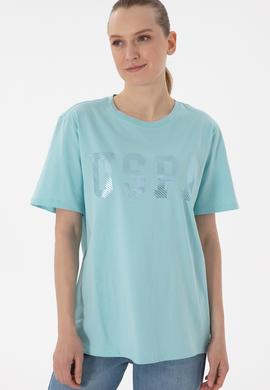 Kadın Aqua Bisiklet Yaka Basic Tişört - 50300850001