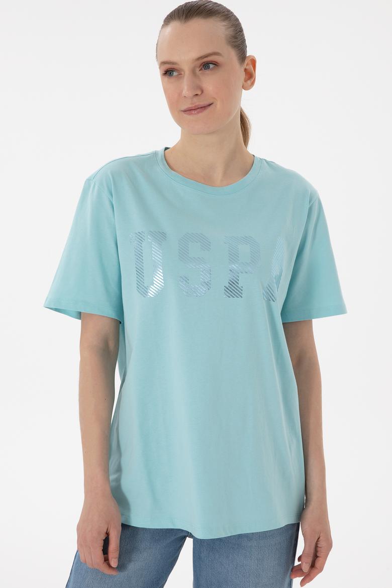 Kadın Aqua Bisiklet Yaka Basic Tişört - 50300850001