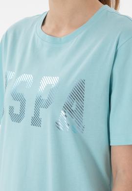 Kadın Aqua Bisiklet Yaka Basic Tişört - 50300850001