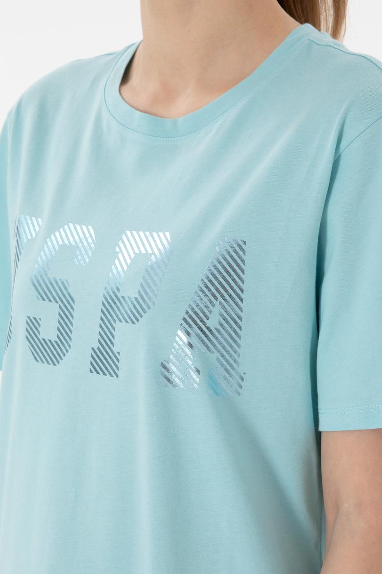 Kadın Aqua Bisiklet Yaka Basic Tişört - 50300850001