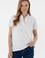 Kadın Beyaz Basic Polo Yaka Tişört