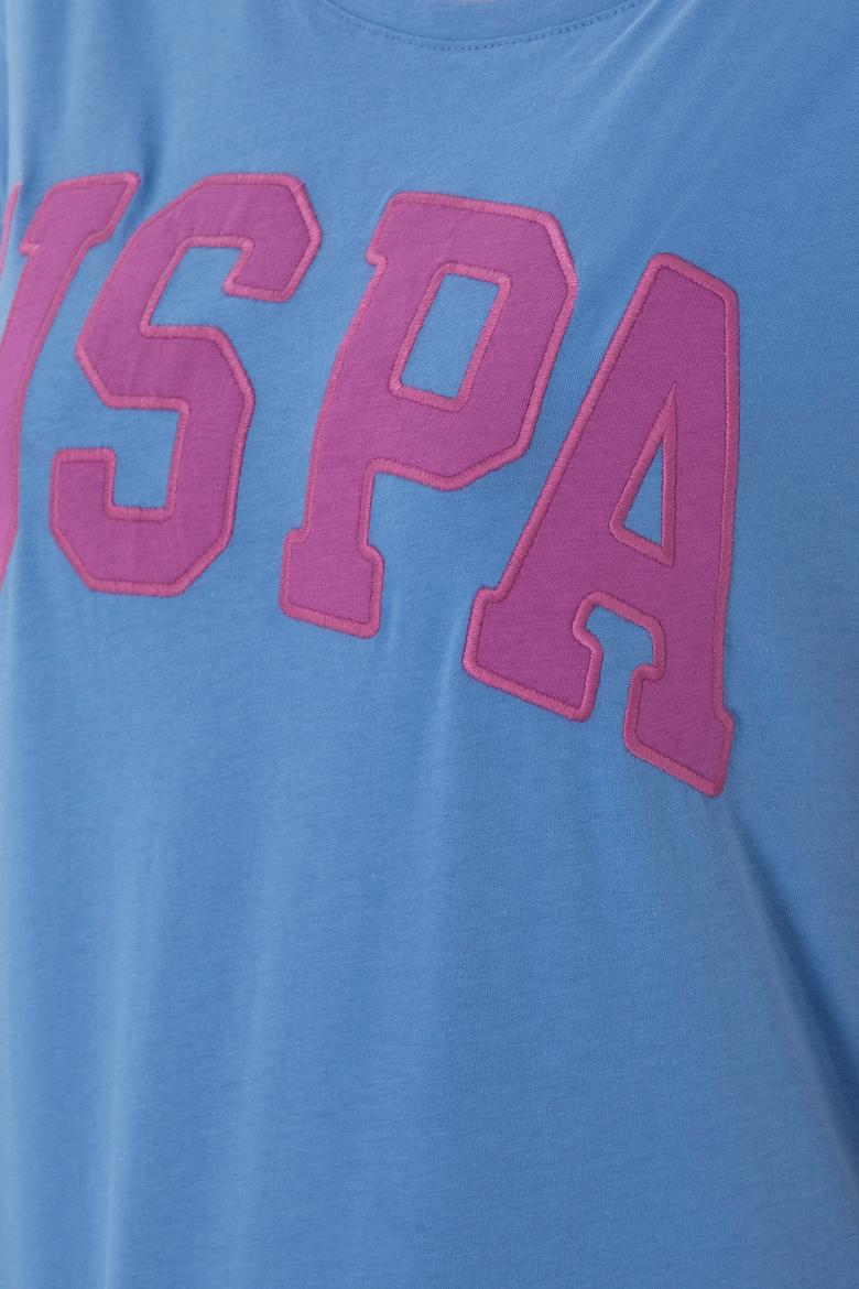 Kadın Koyu Mavi Bisiklet Yaka Basic Tişört - 50280036149