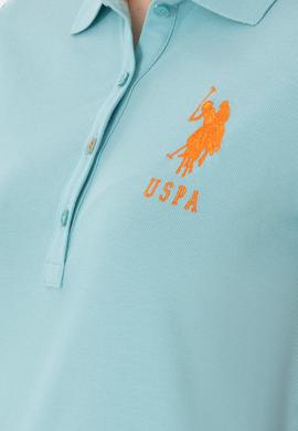 Kadın Su Yeşili Basic Polo Yaka Tişört - 50280063057