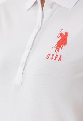 Kadın Beyaz Basic Polo Yaka Tişört - 50280063005