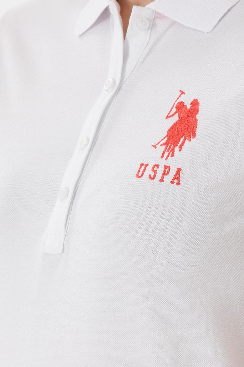 Kadın Beyaz Basic Polo Yaka Tişört - 50280063005