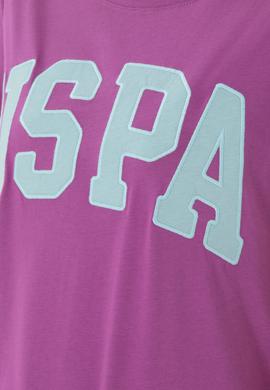 Kadın Mor Bisiklet Yaka Basic Tişört - 50280036162