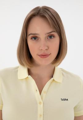 Kadın Limon Basic Polo Yaka Tişört - 50305764202