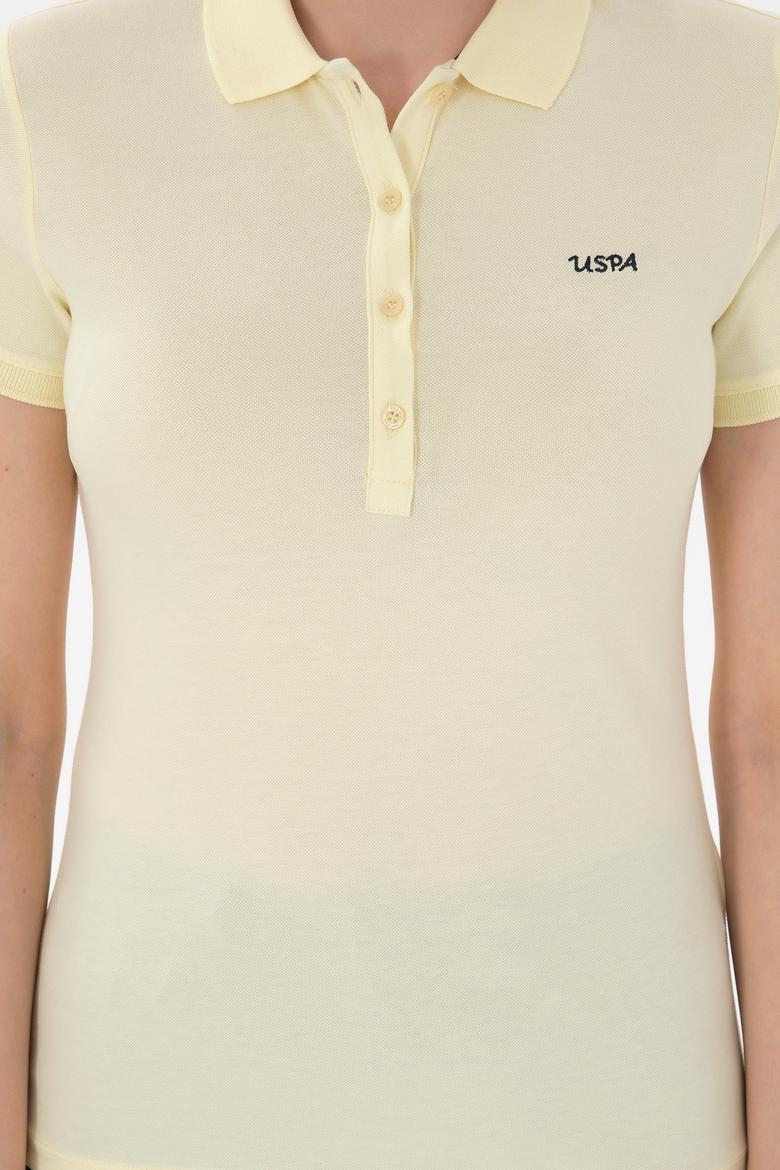 Kadın Limon Basic Polo Yaka Tişört - 50305764202