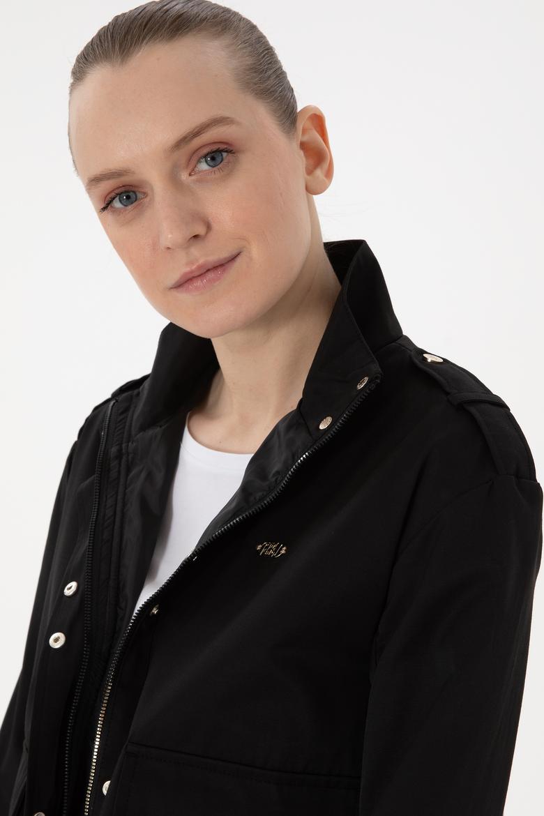 Kadın Siyah Mont - 50299152009