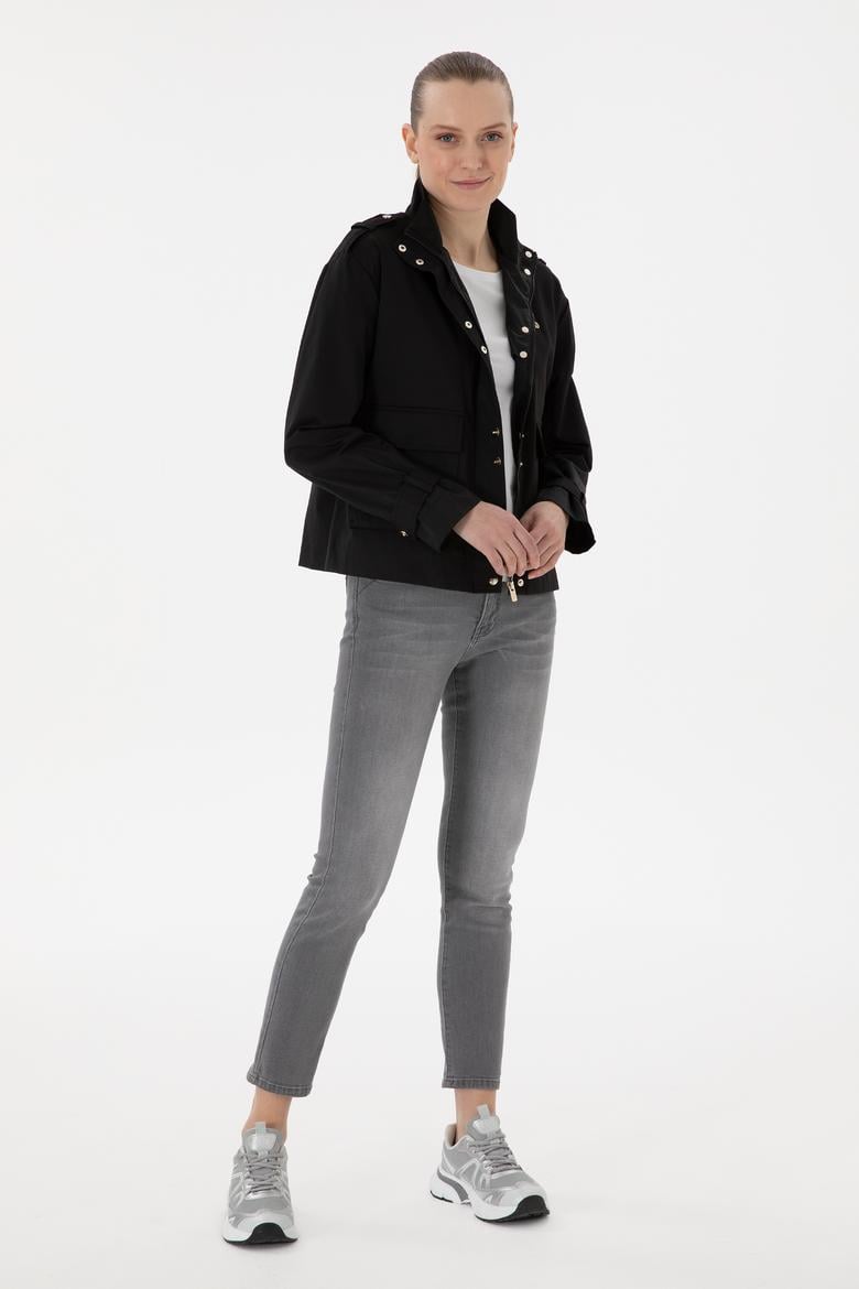 Kadın Siyah Mont - 50299152009