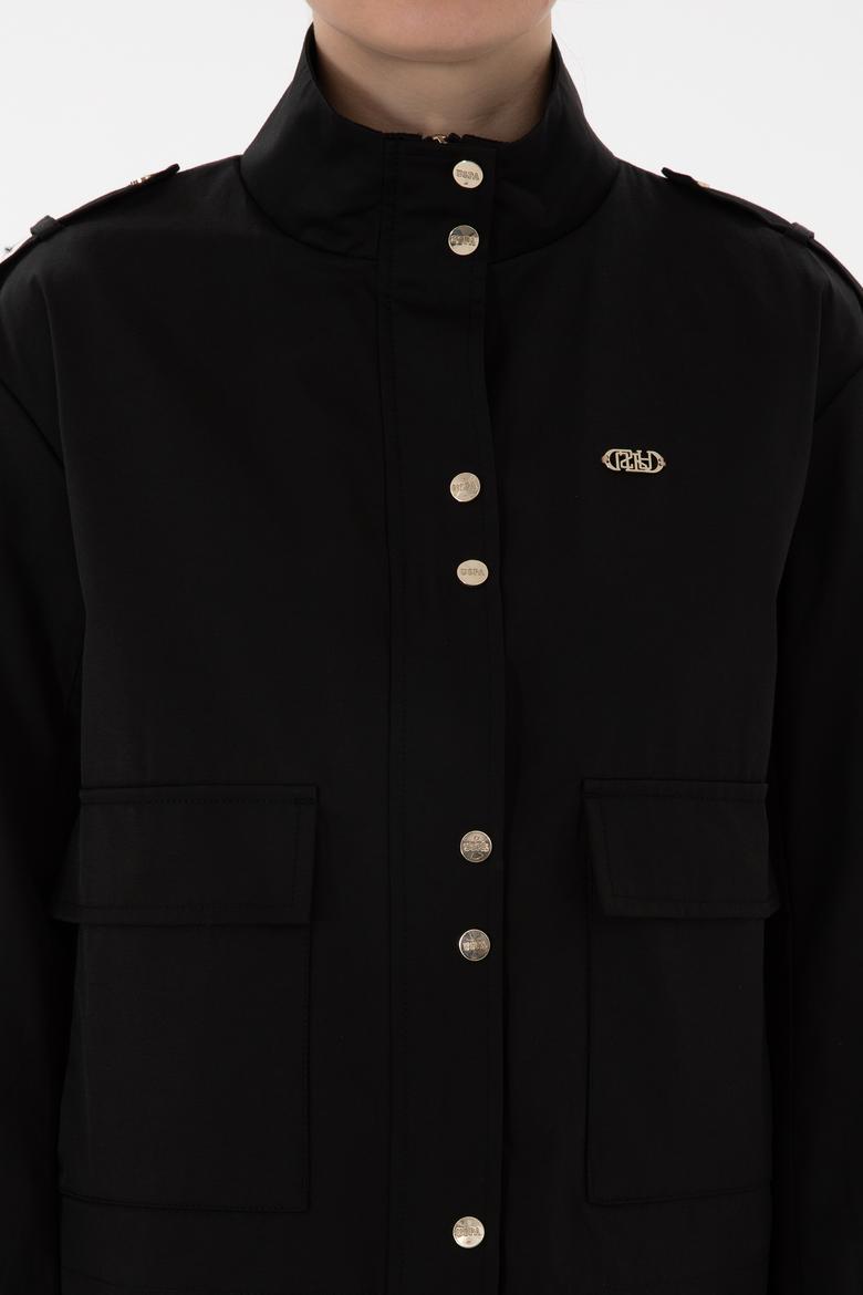 Kadın Siyah Mont - 50299152009