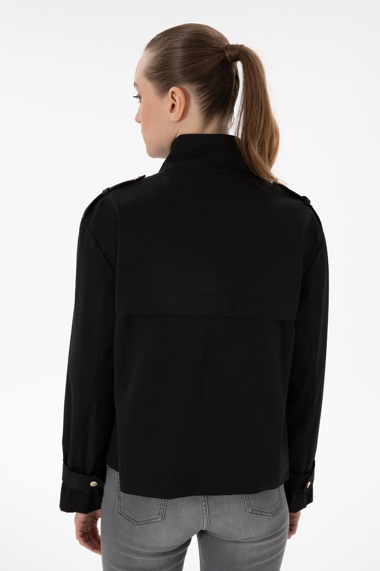 Kadın Siyah Mont - 50299152009