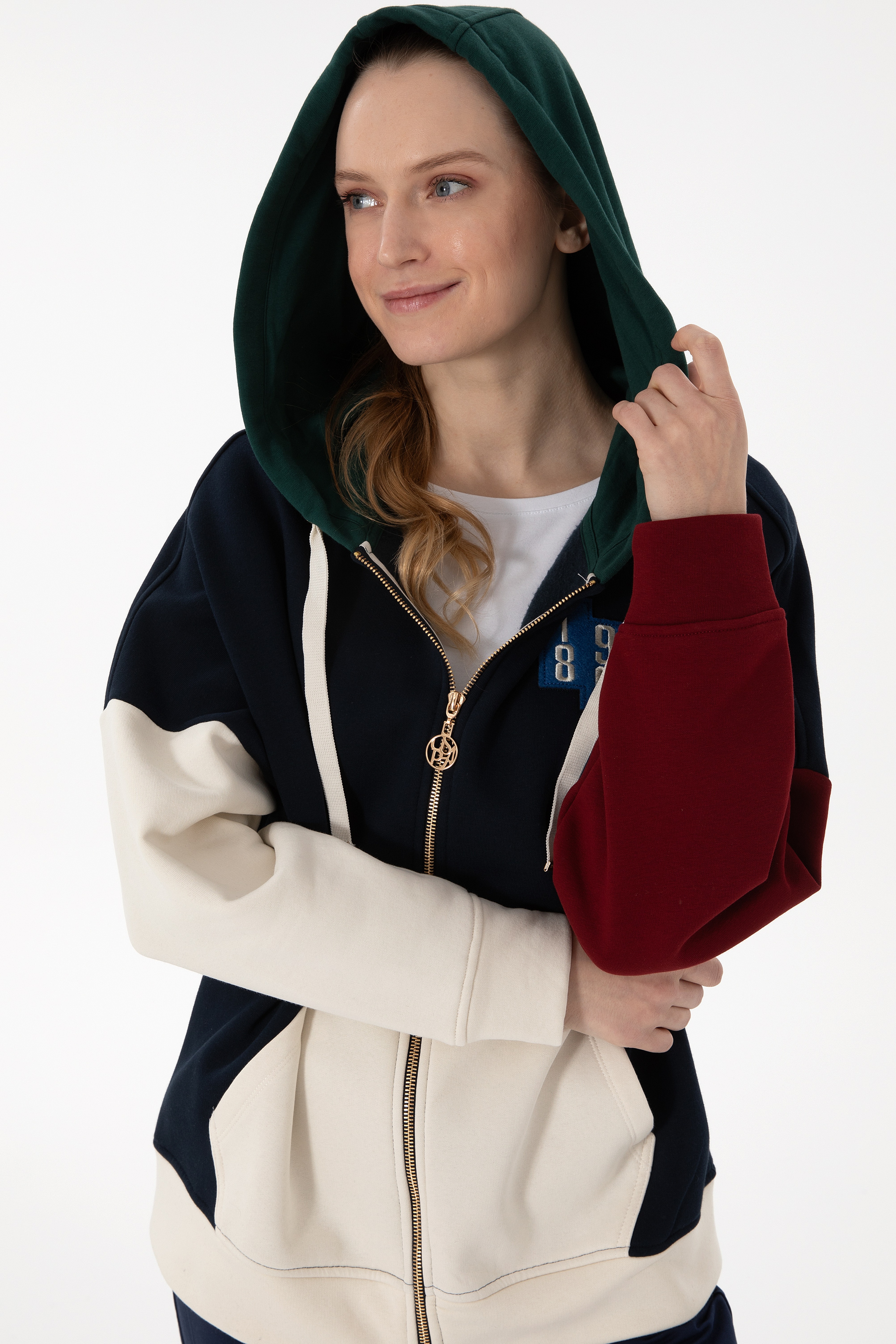 Kadın Lacivert Sweatshirt - Image 3