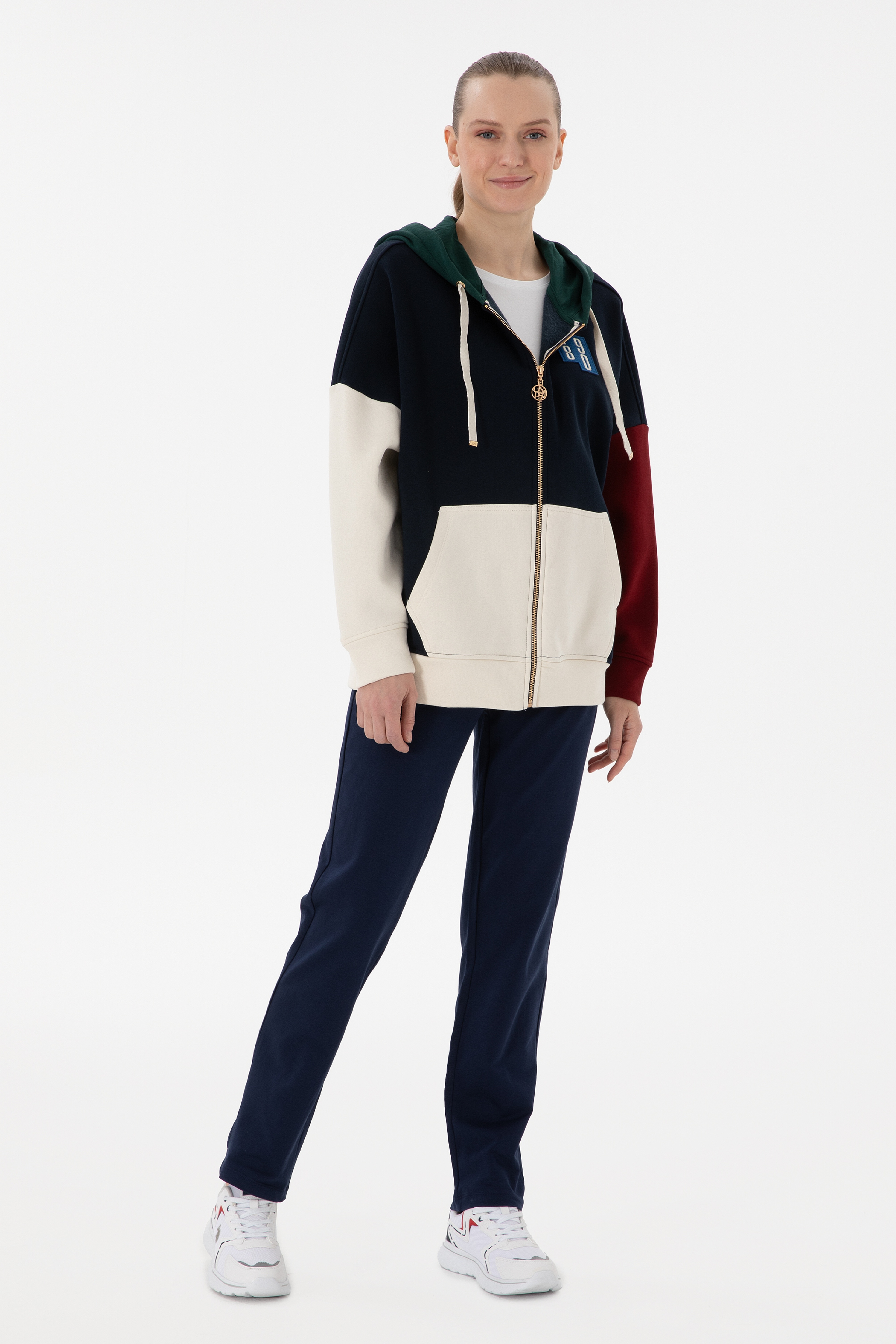 Kadın Lacivert Sweatshirt - Image 4