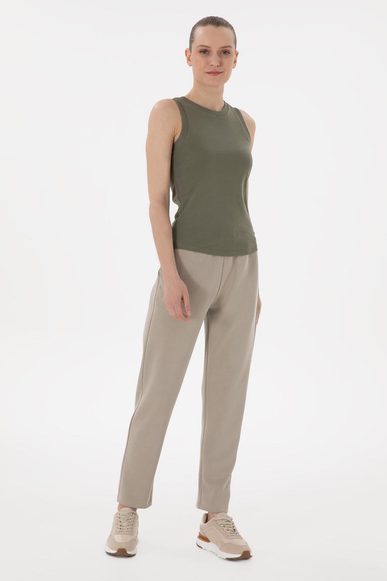 Kadın Açık Haki Modal Karışımlı Eşofman Altı - 50306491014