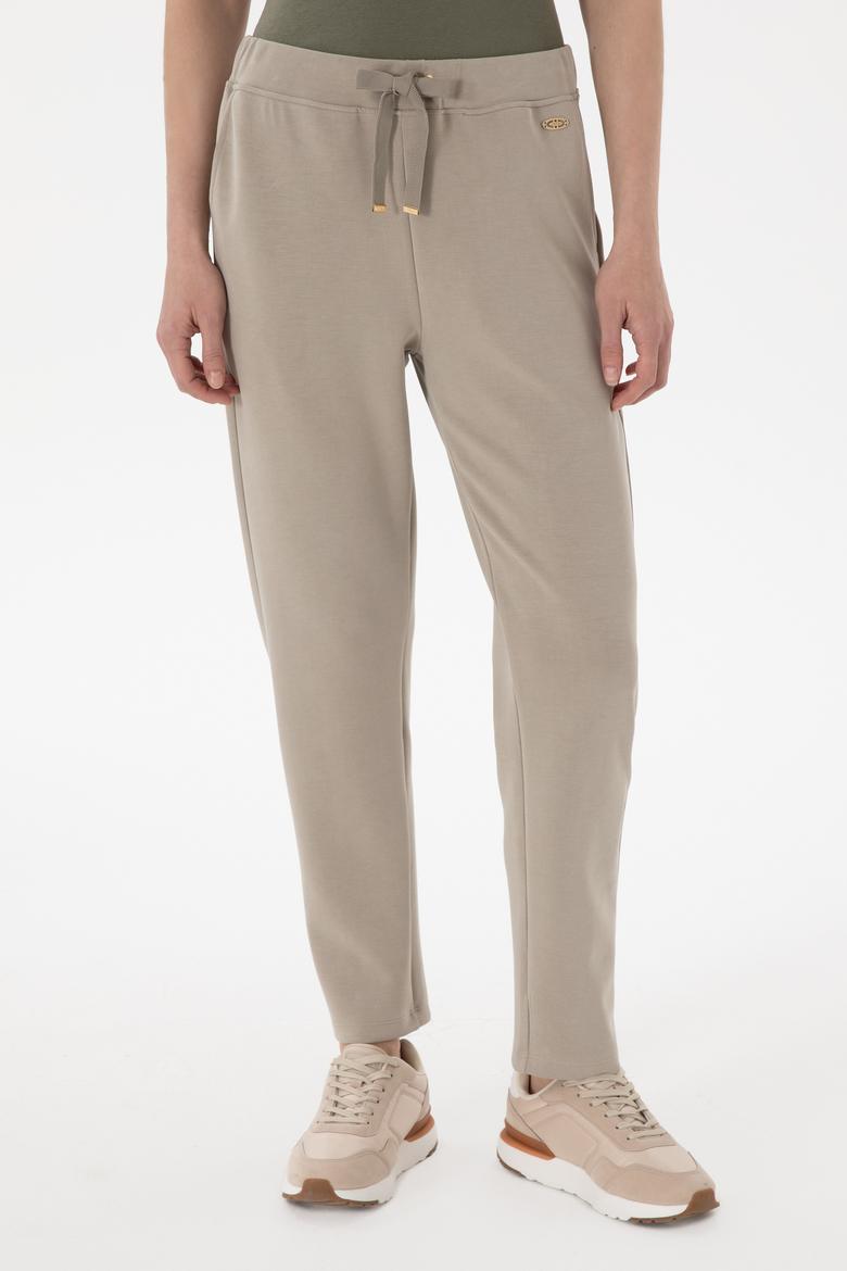 Kadın Açık Haki Modal Karışımlı Eşofman Altı - 50306491014