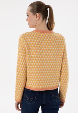 Kadın Somon Triko Hırka - 50293038015