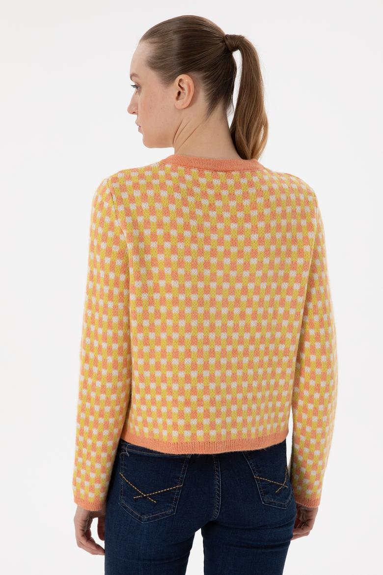 Kadın Somon Triko Hırka - 50293038015