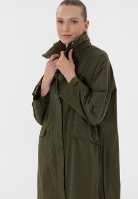 Kadın Koyu Haki Trençkot - 50299143003