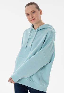 Kadın Su Yeşili Sweatshirt - 50292370042