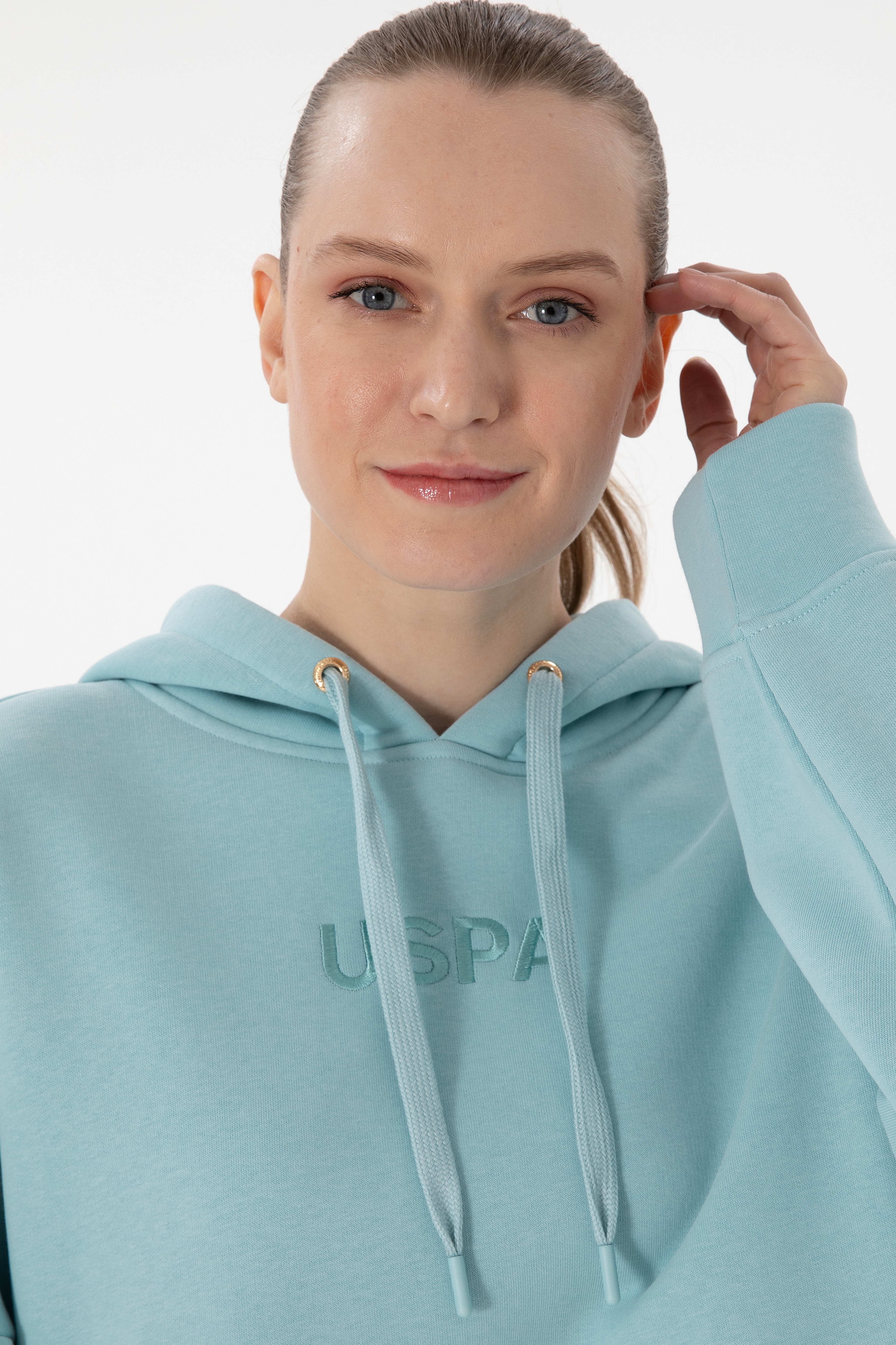 Kadın Su Yeşili Sweatshirt - Image 2