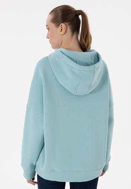 Kadın Su Yeşili Sweatshirt - 50292370042