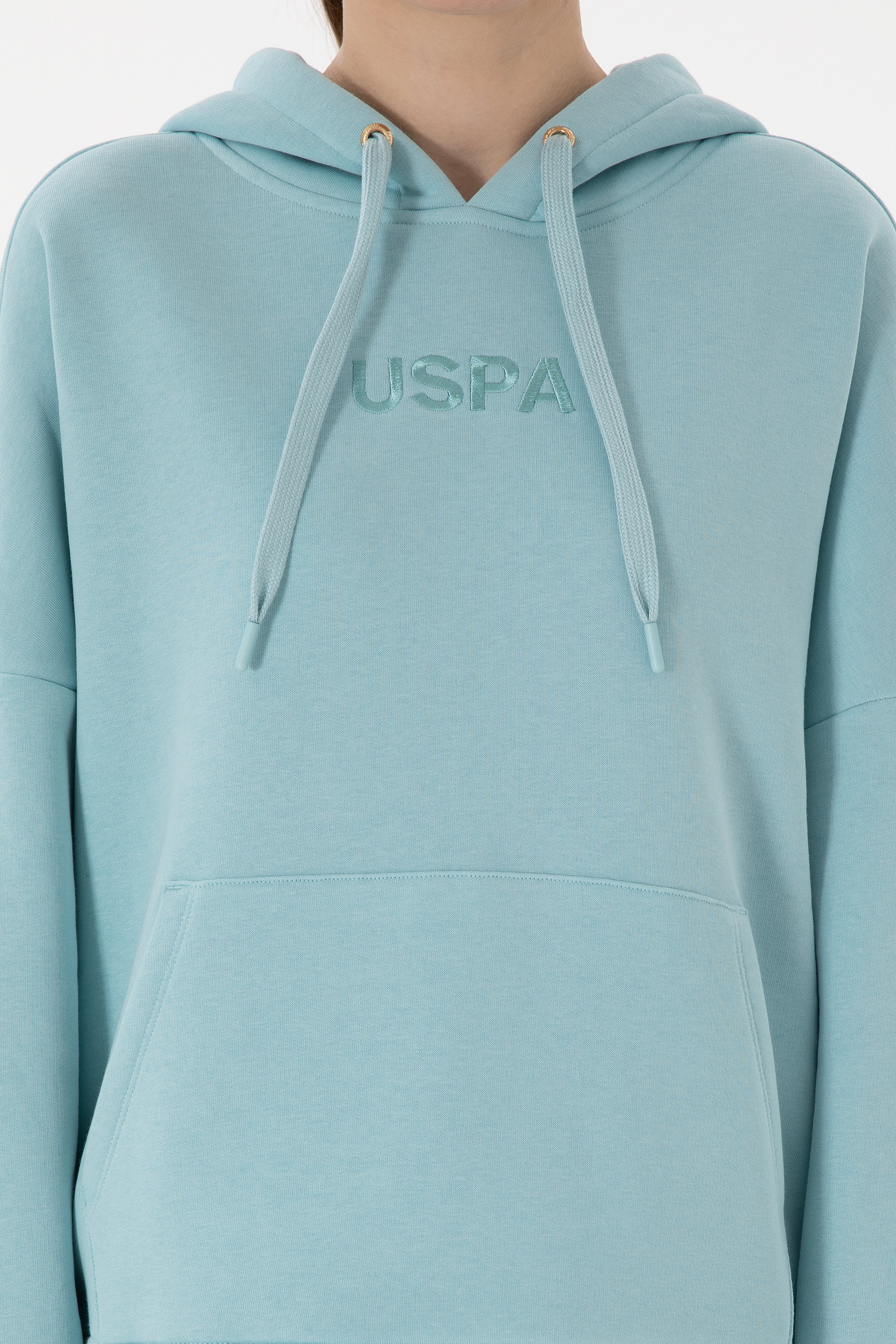 Kadın Su Yeşili Sweatshirt - Image 6
