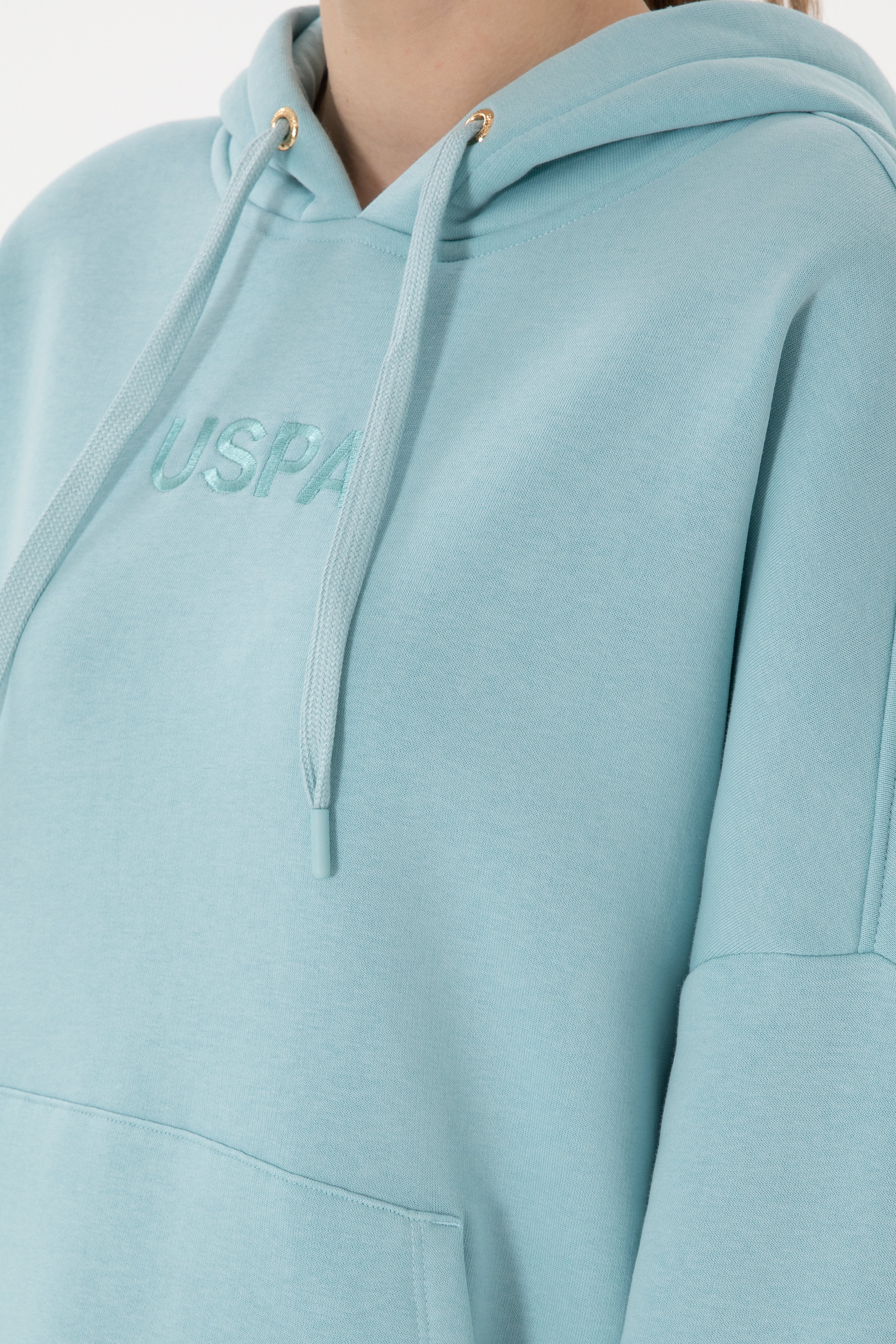 Kadın Su Yeşili Sweatshirt - Image 7