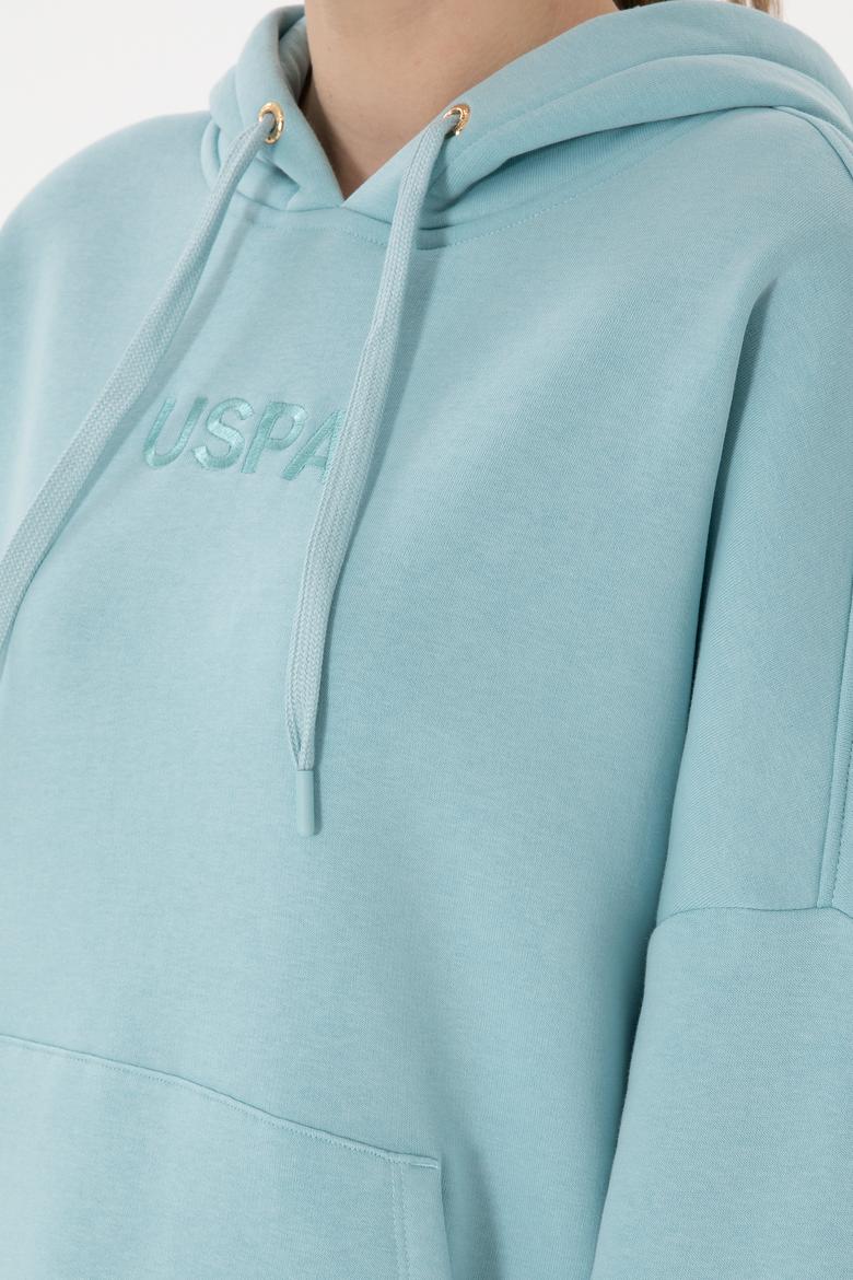 Kadın Su Yeşili Sweatshirt - 50292370042