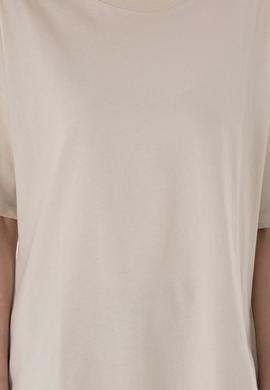 Kadın Taş Oversize Bisiklet Yaka Tişört - 50305810020