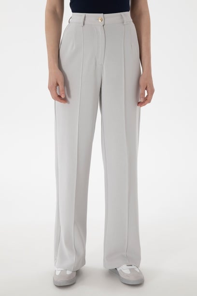 Kadın Taş Modal Karışımlı Loose Fit Örme Pantolon