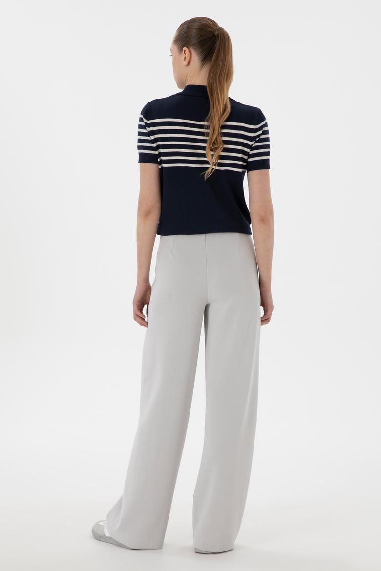 Kadın Taş Modal Karışımlı Loose Fit Örme Pantolon - 50300762024