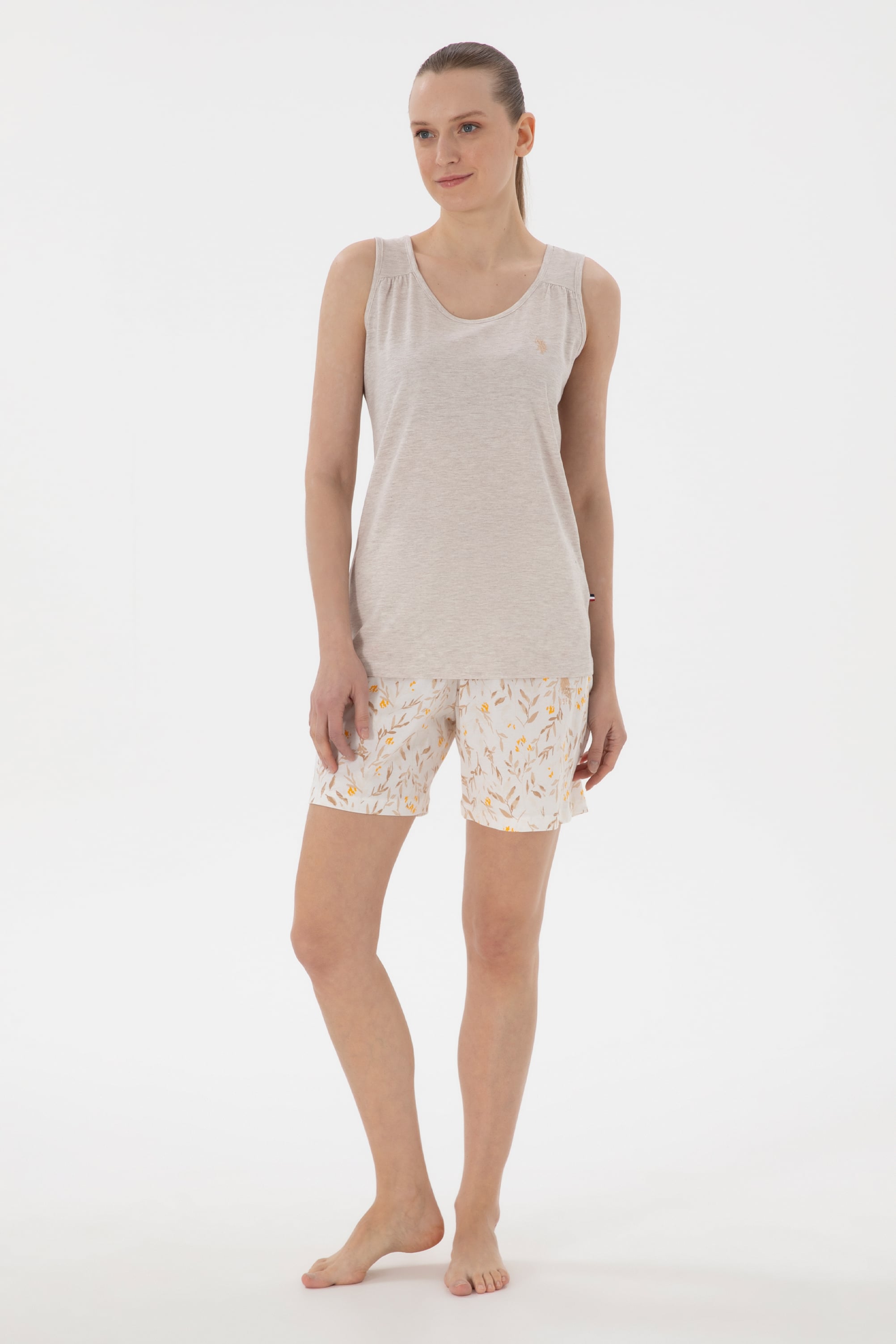 Kadın Bej Pijama Takımı - Image 4