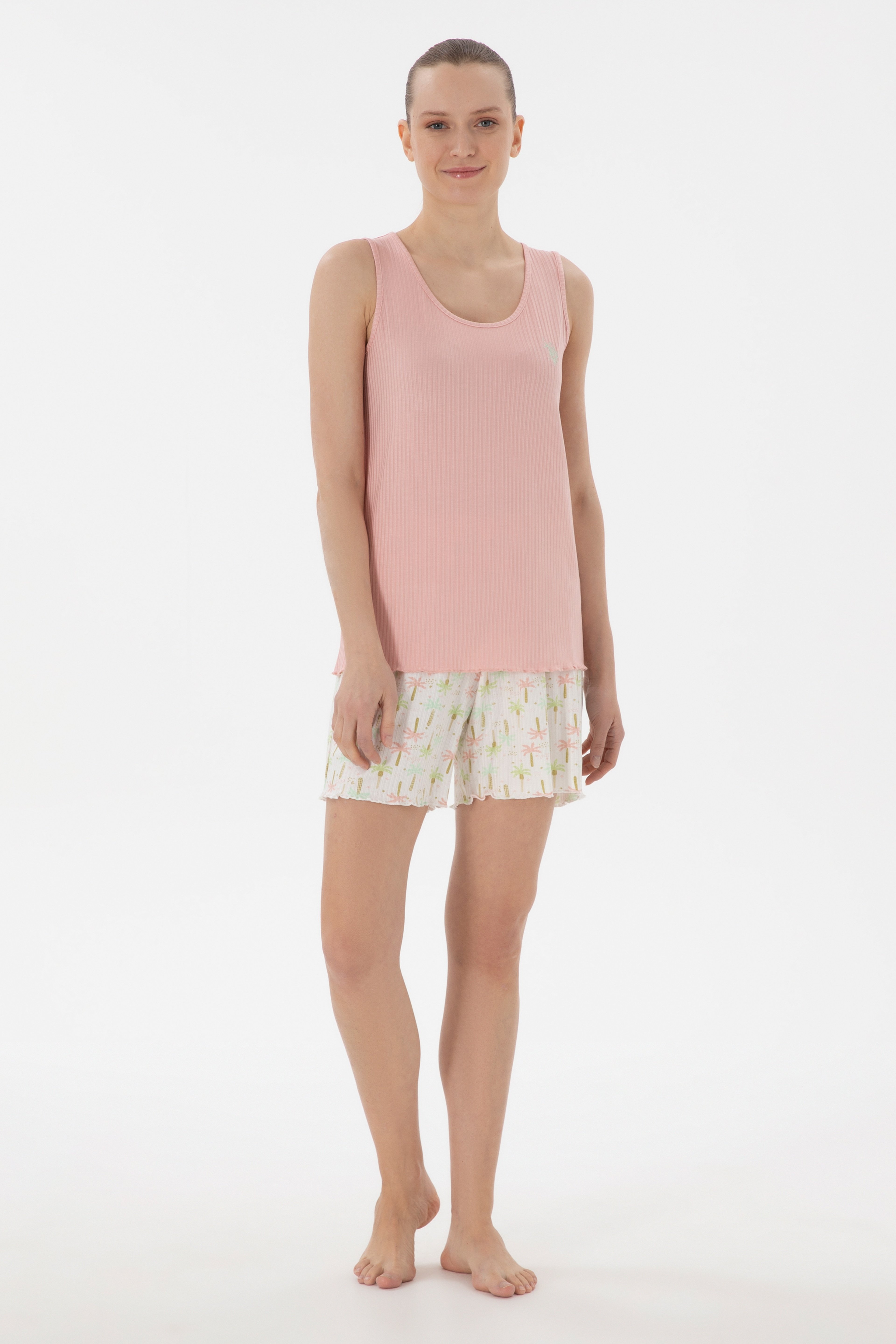 Kadın Somon Pijama Takımı - Image 1