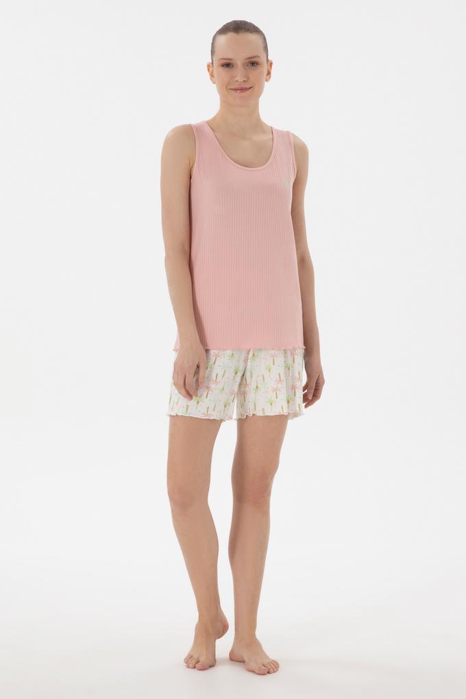 Kadın Somon Pijama Takımı