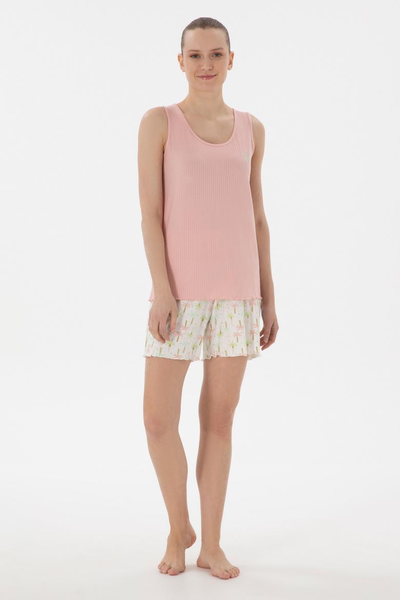 Kadın Somon Pijama Takımı