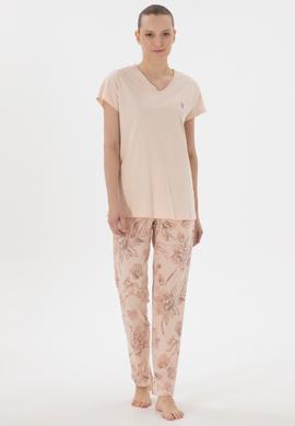 Kadın Bej Pijama Takımı - 50312908004