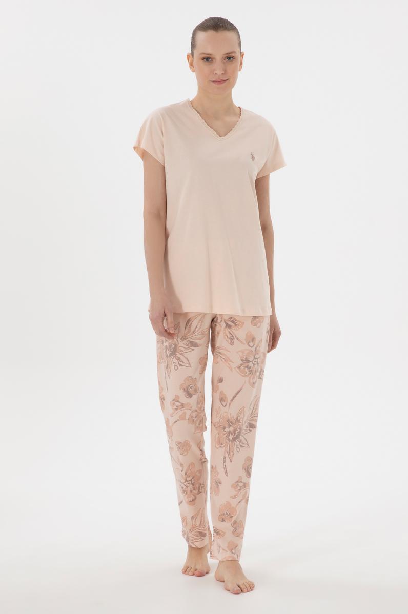 Kadın Bej Pijama Takımı