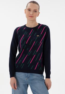 Kadın Lacivert Kazak - 50296927014