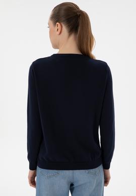 Kadın Lacivert Kazak - 50296927014