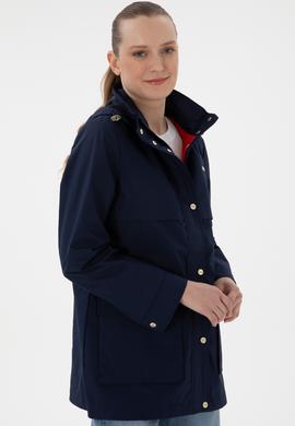 Kadın Lacivert Kaban - 50299138007