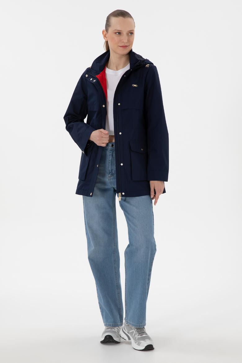 Kadın Lacivert Kaban - 50299138007