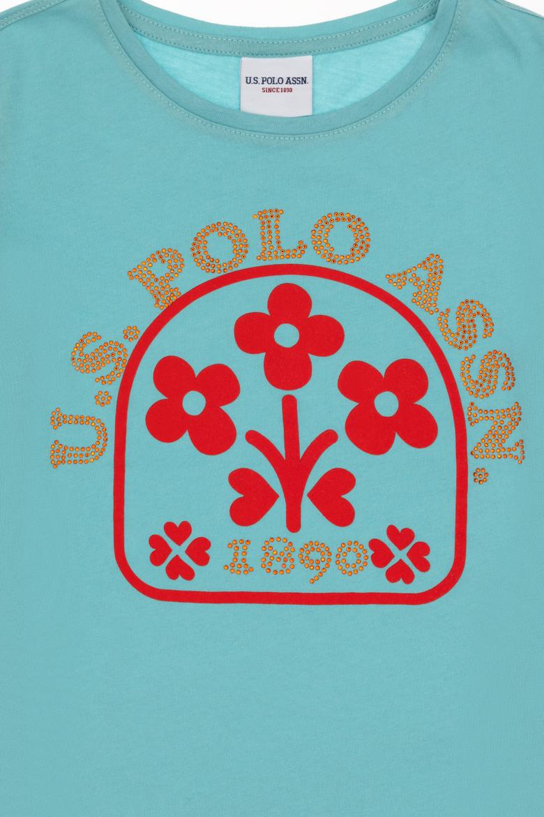 Kız Çocuk Mint Tişört - 50283266012