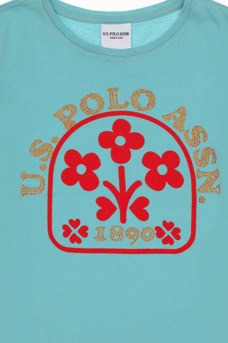 Kız Çocuk Mint Tişört